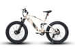 Full-suspension fat-tire electric bike DEFENDER-S designed for off-road adventures and rugged terrains.